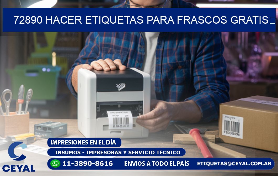 72890 Hacer etiquetas para frascos gratis 